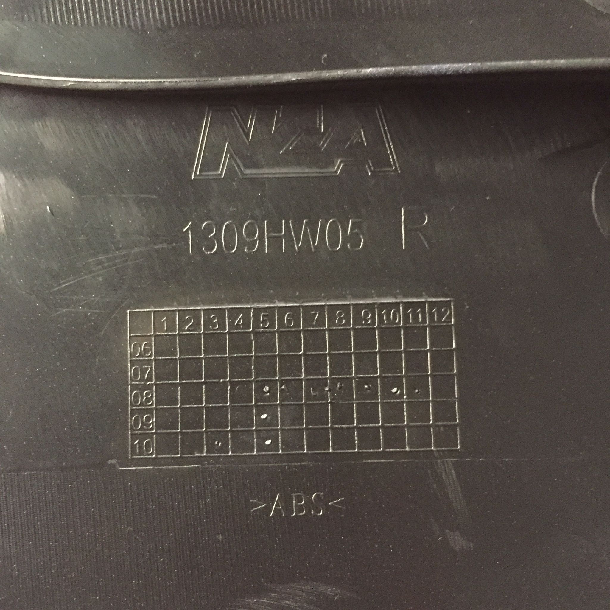 คอนโซลข้าง (บังลมใน) R/L สีน้ำเงิน B325 สำหรับรุ่น WAVE100 ปี 2005 อะไหล่เทียบ NCA (นำเจริญ) 1309HW05325 รหัสเทียบ : ซ้าย64450-KTL-740ZC/ขวา64400-KTL-740ZC