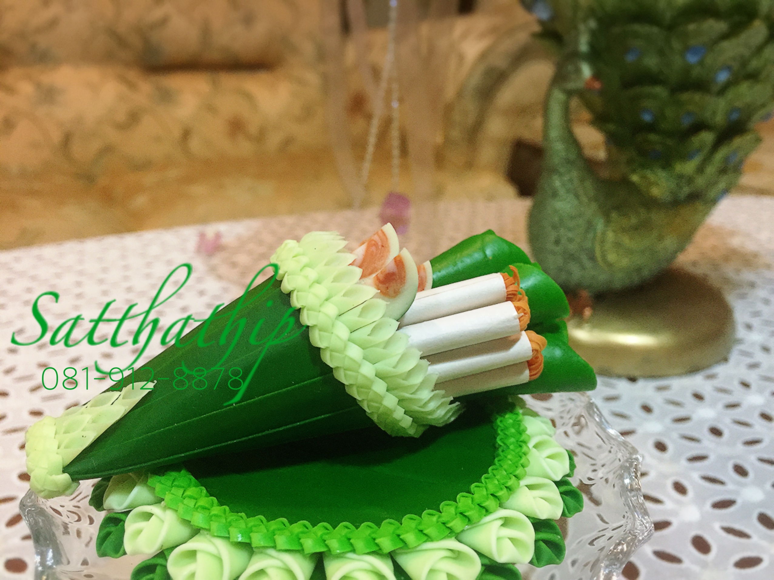 ชุดกรวยเชี่ยนหมากพลู ประดิษฐ์จากดิน - Betel