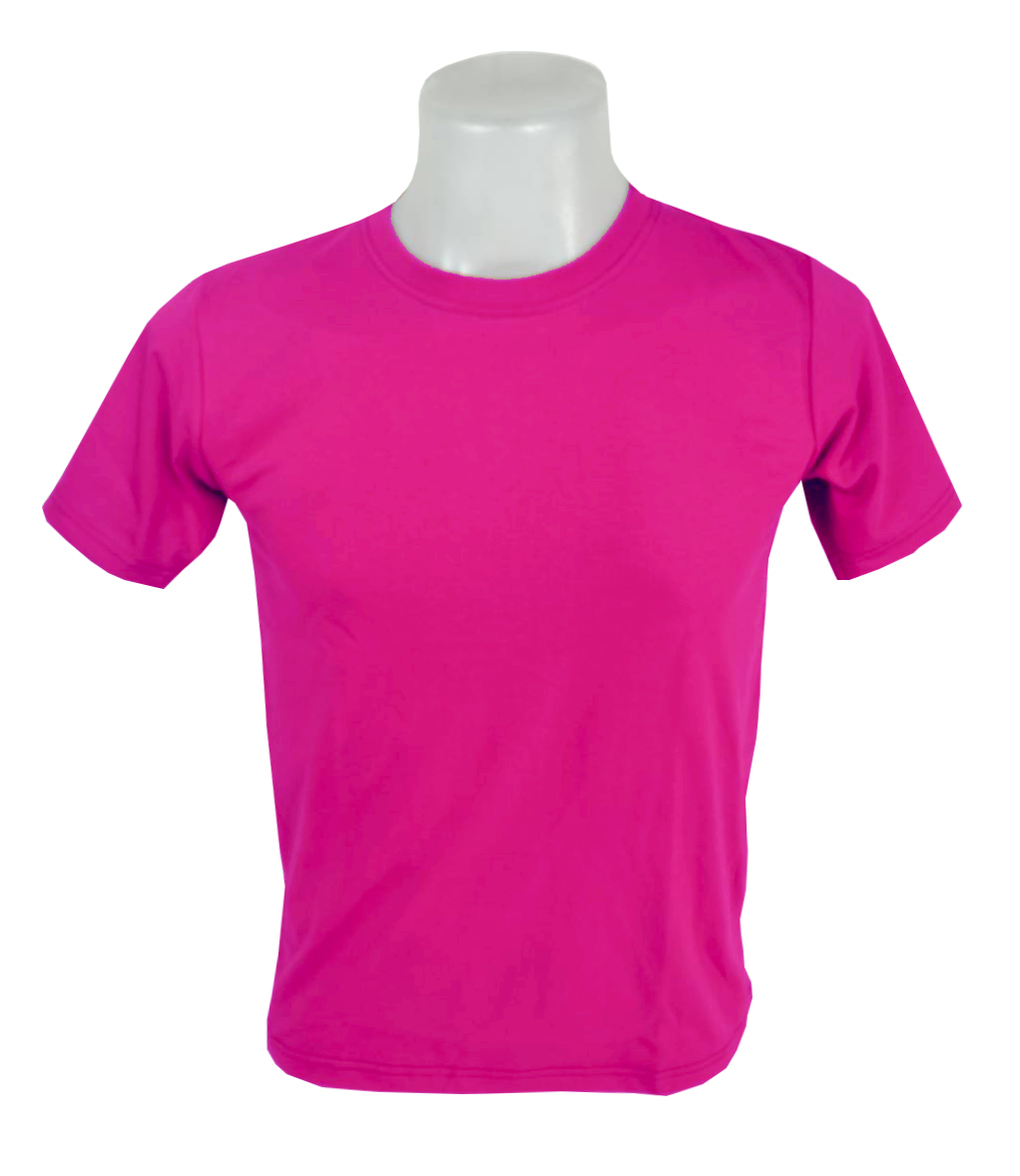 เสื้อยืด สีชมพูบานเย็น