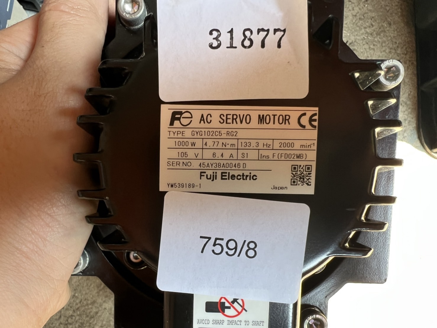 GYG102C5-RG2 FUJI SERVO MOTOR