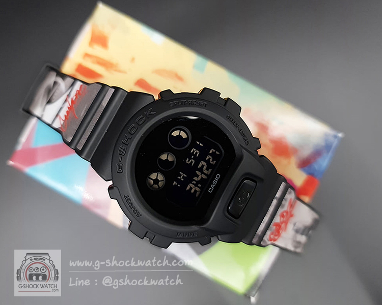 CASIO G-SHOCK นาฬิกาข้อมือ นาฬิกากันน้ำ นาฬิกาของแท้ ประกันศูนย์ CMG 1 ปี DW-6900BBA-1STCR ดำ