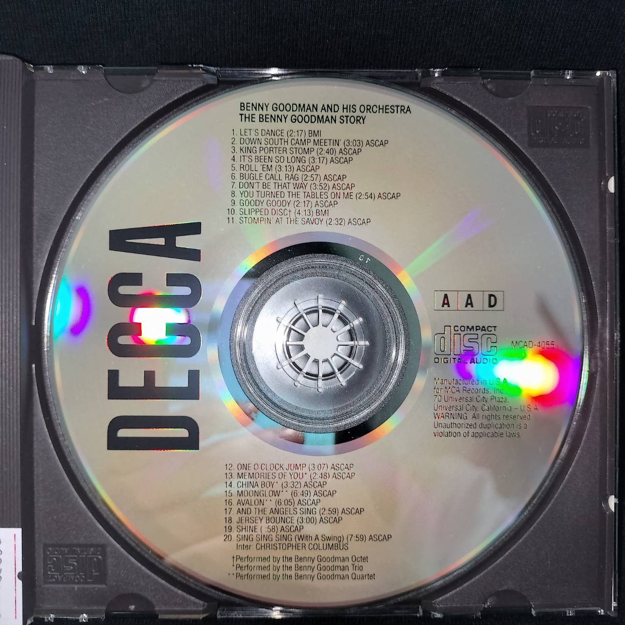 Benny Goodman – The Benny Goodman Story / USA / ปกในมีจุดเหลือง / มีรอยบ้าง