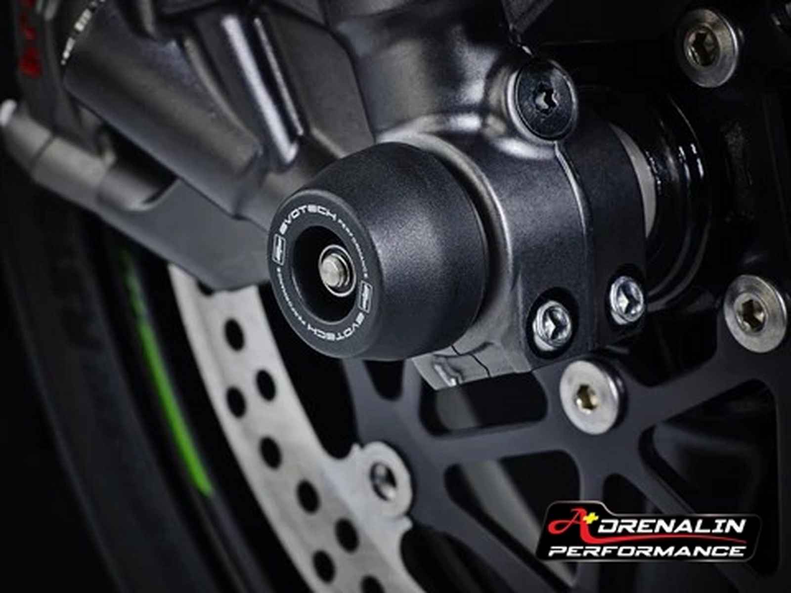 Evotech กันล้มล้อหน้า และ หลัง (Axle Protector) สำหรับ ZX10R