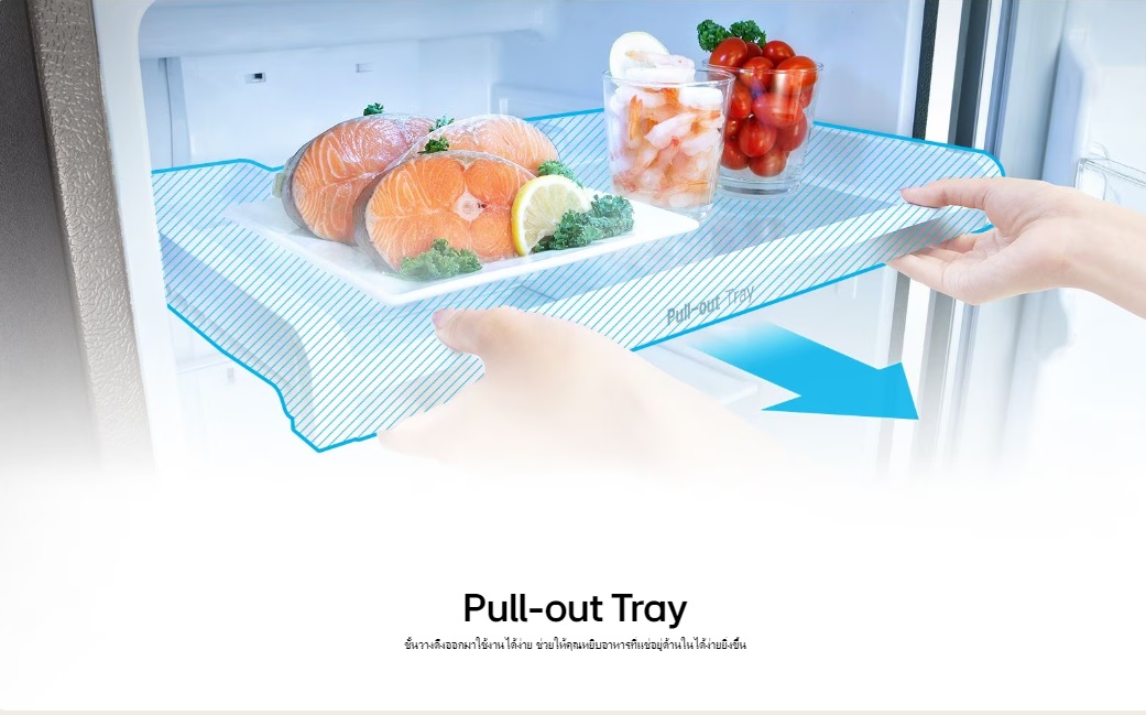 ตู้เย็น2ประตู LG ช่องแช่ผักขนาดใหญ่ INVERTER