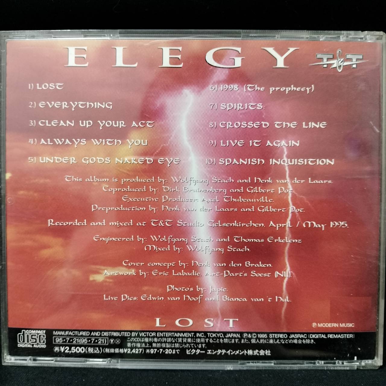 Elegy – Lost / JAPAN / แผ่นสวย / มี Obi