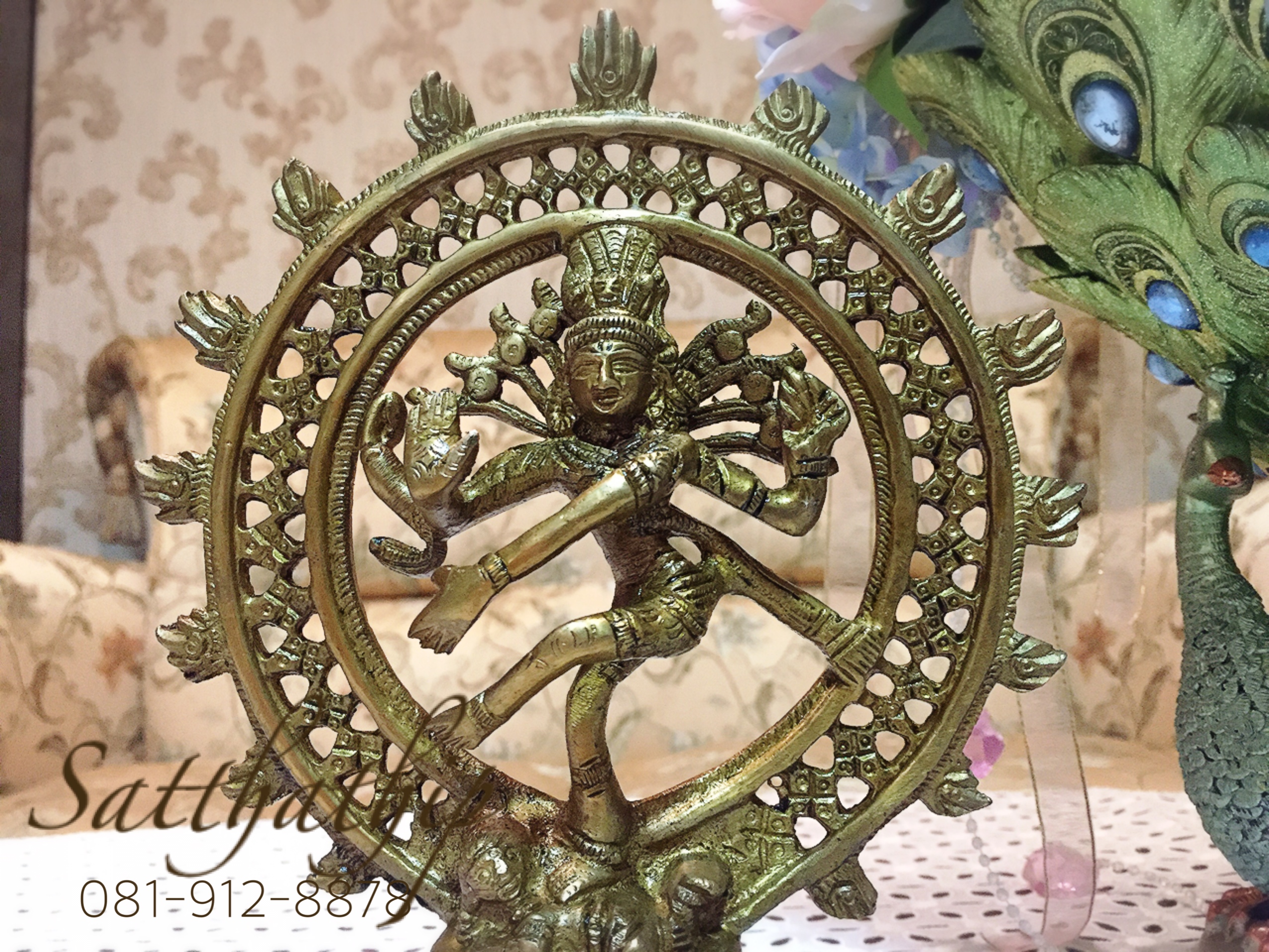 พระศิวะ ปางศิวนาฏราช (ทองเหลือง) ผลิตและนำเข้าจากอินเดีย - Shiva