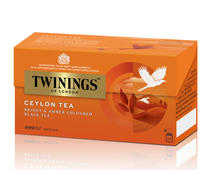 ชาทไวนิงส์ ไฟเนส ซีลอน ชนิดซอง 50 กรัม (2กรัมx25 ซอง) Twinings FInest Ceylon Tea 2gx25 bags (05-7640)