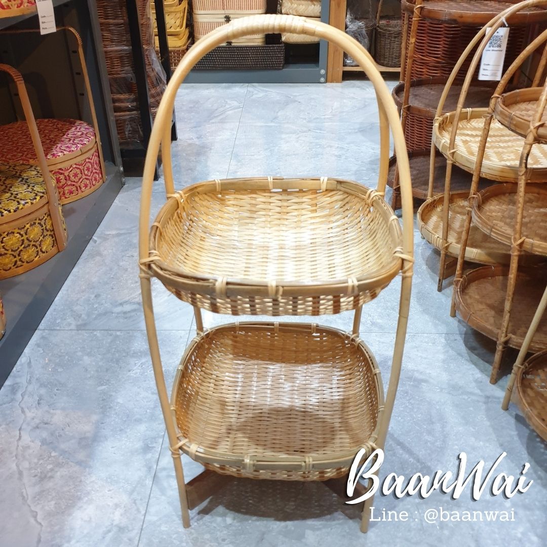 ชั้นวางไม้ไผ่ ชั้นวางของ