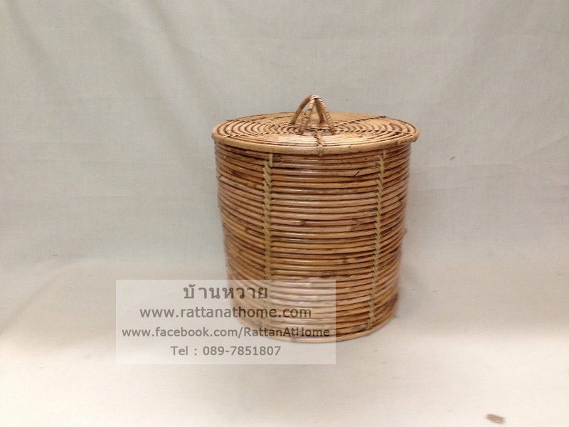 ตัวอย่างตะกร้าผ้า หวายแท้ ถังหวายใส่ผ้า ตะกร้าผ้าซัก