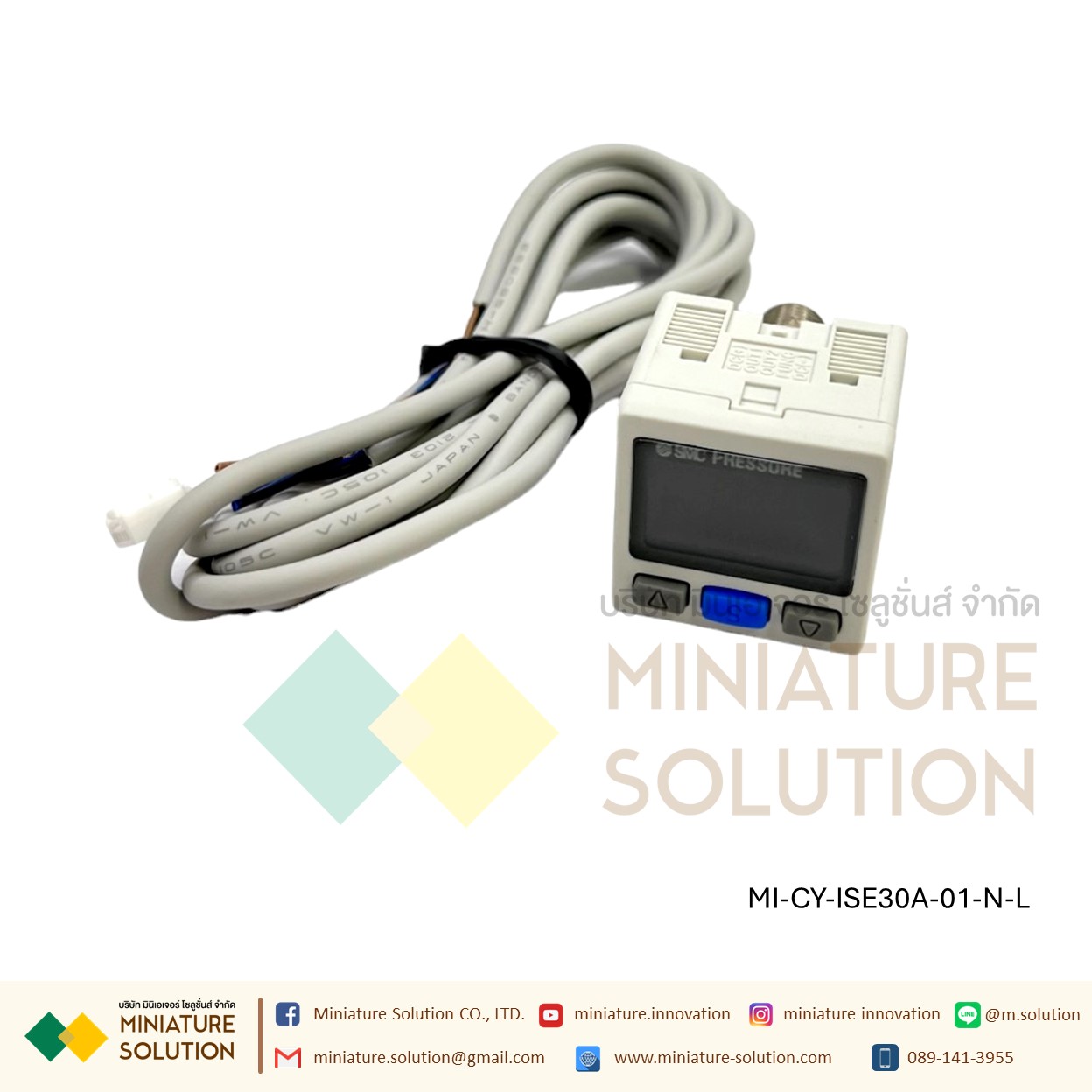 เครื่องวัดความดันดิจิทัล Pressure Switch Original genuine ISE30A-01-N-L positive pressure ZSE30AF-01-N-L mixing pressure