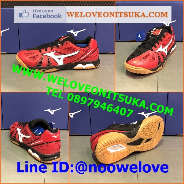 รองเท้าปิงปอง Mizuno Wave Medal 5 สีแดง รุ่นยอดนิยม สีสวย โดดเด่น ชัดเจน หนานุ่ม ใส่สบายเท้า 81GA151562