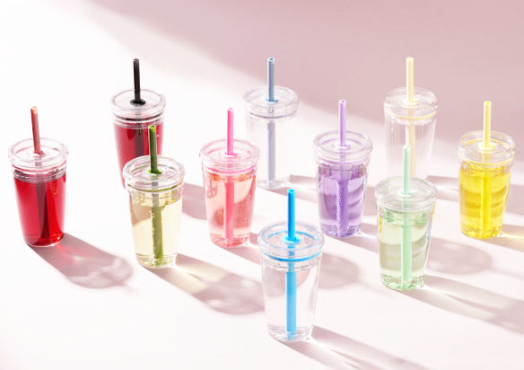 แก้วพลาสติกพร้อมหลอด,แก้วพลาสติกใส่ชานม,แก้วพลาสติกใส,450ml