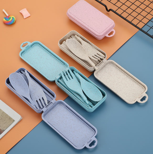 ชุดช้อนส้อมตะเกียบมีด,ชุดช้อนส้อมพกพา,ราคาถูก