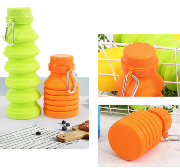 ขวดน้ำพลาสติก,ขวดน้ำพลาสติกพับได้,450ml