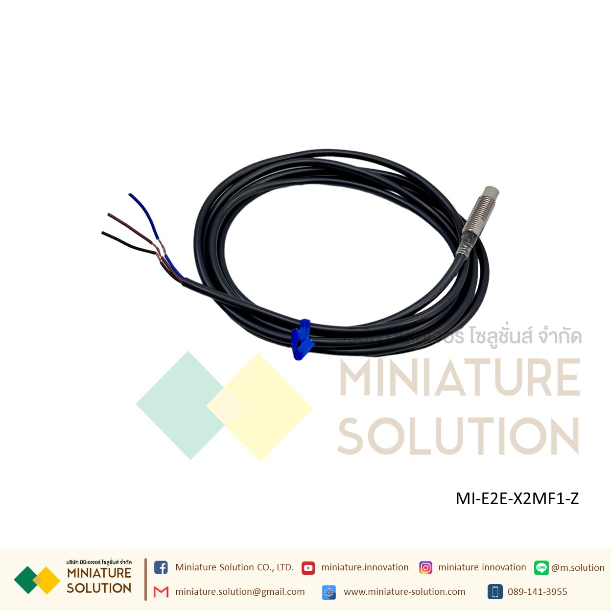 OMRON Proximity Sensor เซ็นเซอร์จับโลหะ ระยะจับ 2/10/14 มิล SIZE 8/18mm/M8 ไฟเลี้ยง 12-24 VDC PNP/NPN-NO