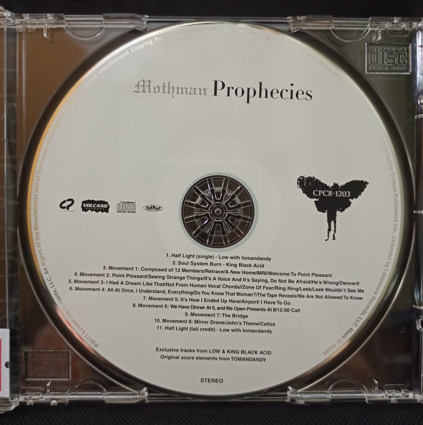 Various – The Mothman Prophecies - Music From The Motion Picture / JAPAN / แผ่นสวย / มี Obi