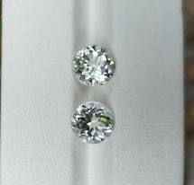 โทปาสสีขาว (White Topaz) 5.15 กะรัต 2 ชิ้น