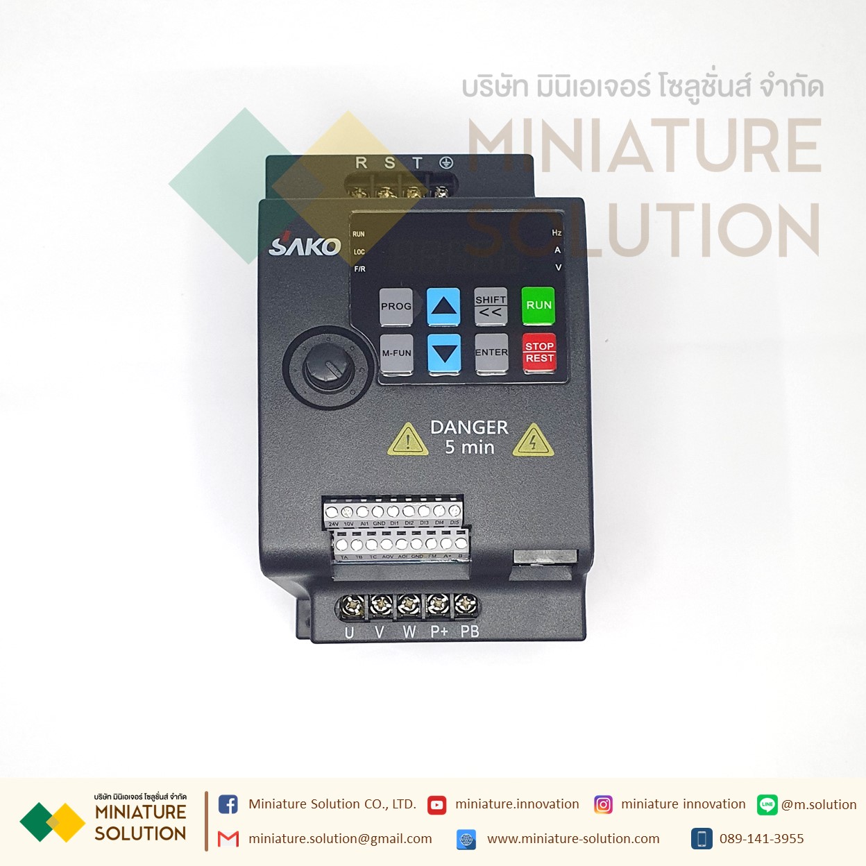 SAKO SKI780 0.75Kw 2.2Kw 5.5Kw Mini Vfd อินเวอร์เตอร์แปลงความถี่ตัวแปลงสําหรับมอเตอร์ 380VAC -> 380VAC