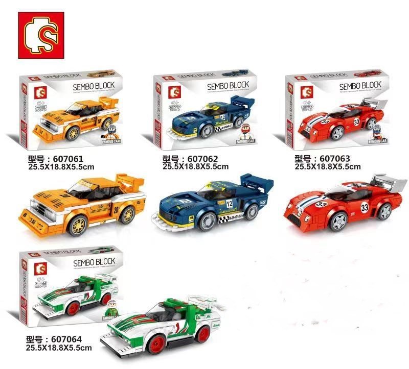 เลโก้จีน SemboBlock 607061-607064 ชุด Fast Champions