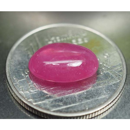 พลอยทับทิม (Ruby) 3.70 กะรัตสีชมพู