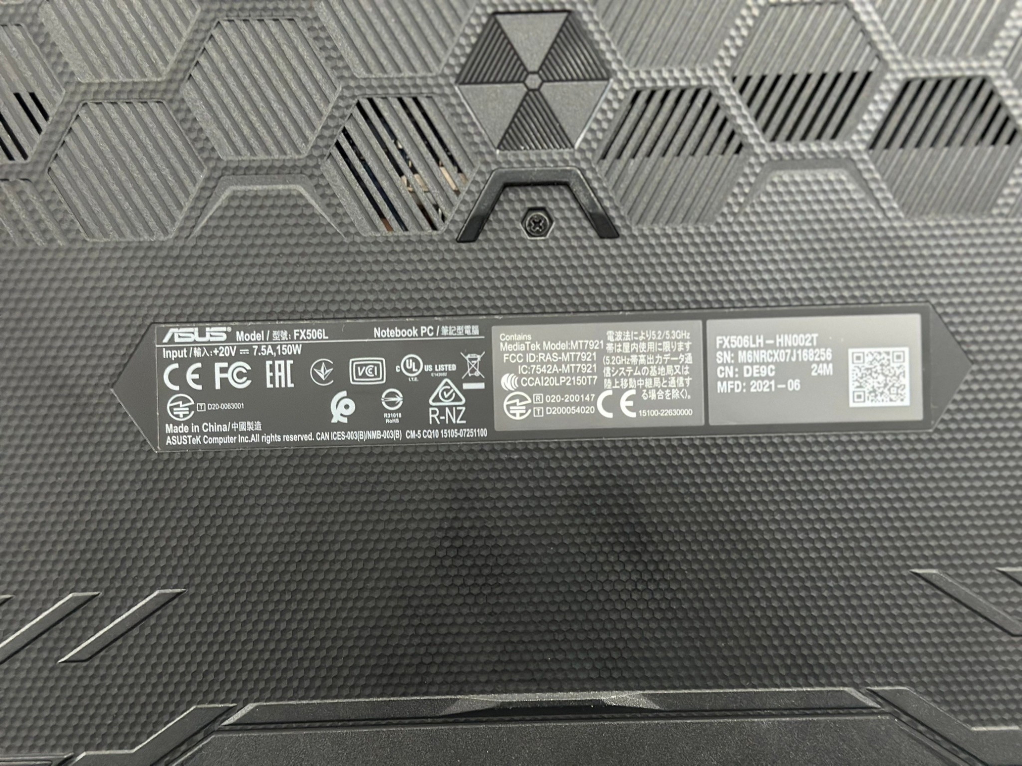 Asus TUF Gaming F15 FX506LH-HN002T (Gray)