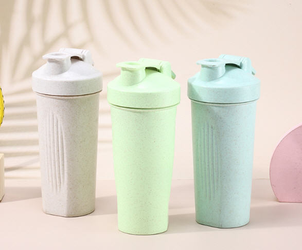 กระบอกเชค,แก้วเชคฟางข้าวสาลี,600ml