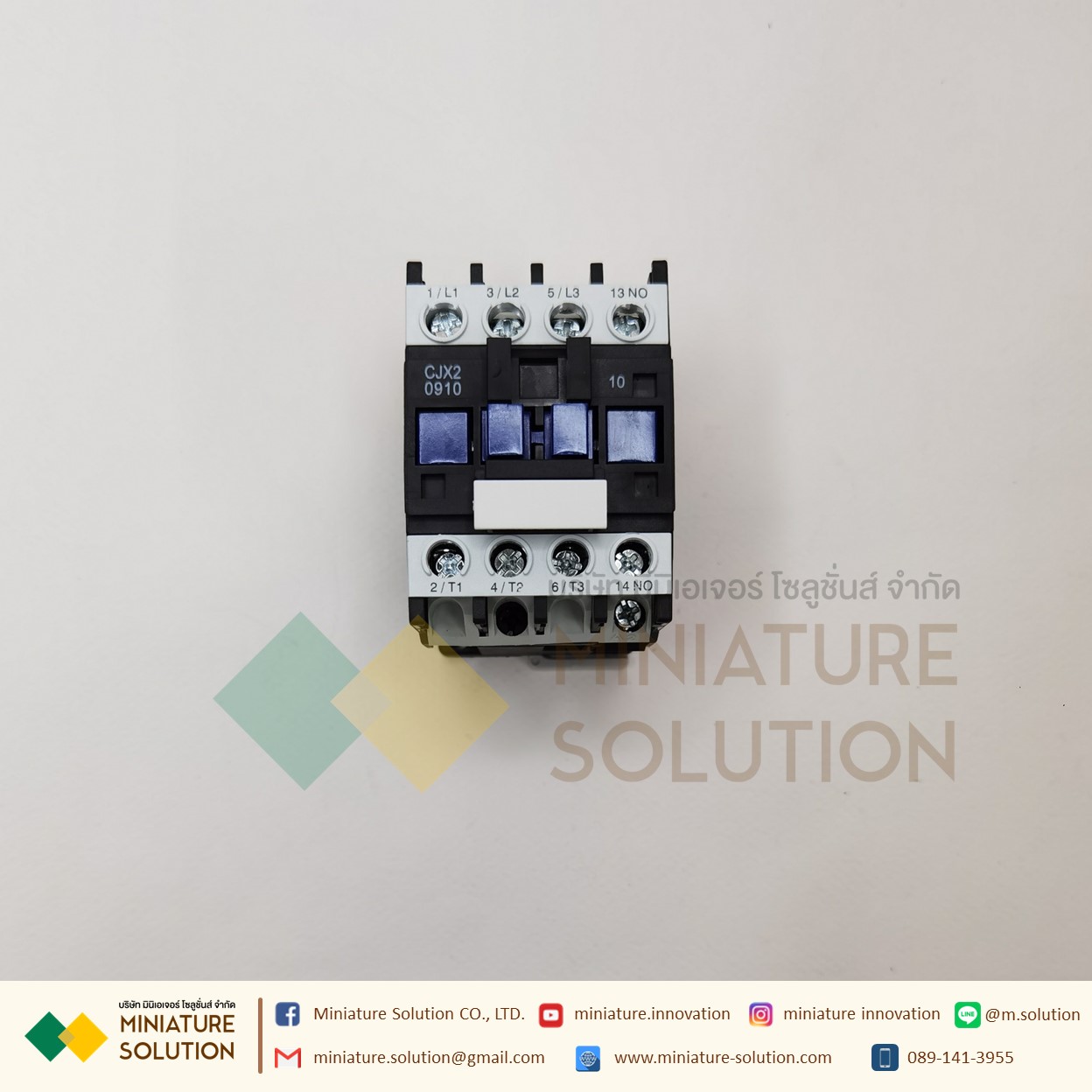แมกเนติก AC - CJX2-0910 AC 220V Coil 35mm DIN Rail Mounting Electric Power Contactor