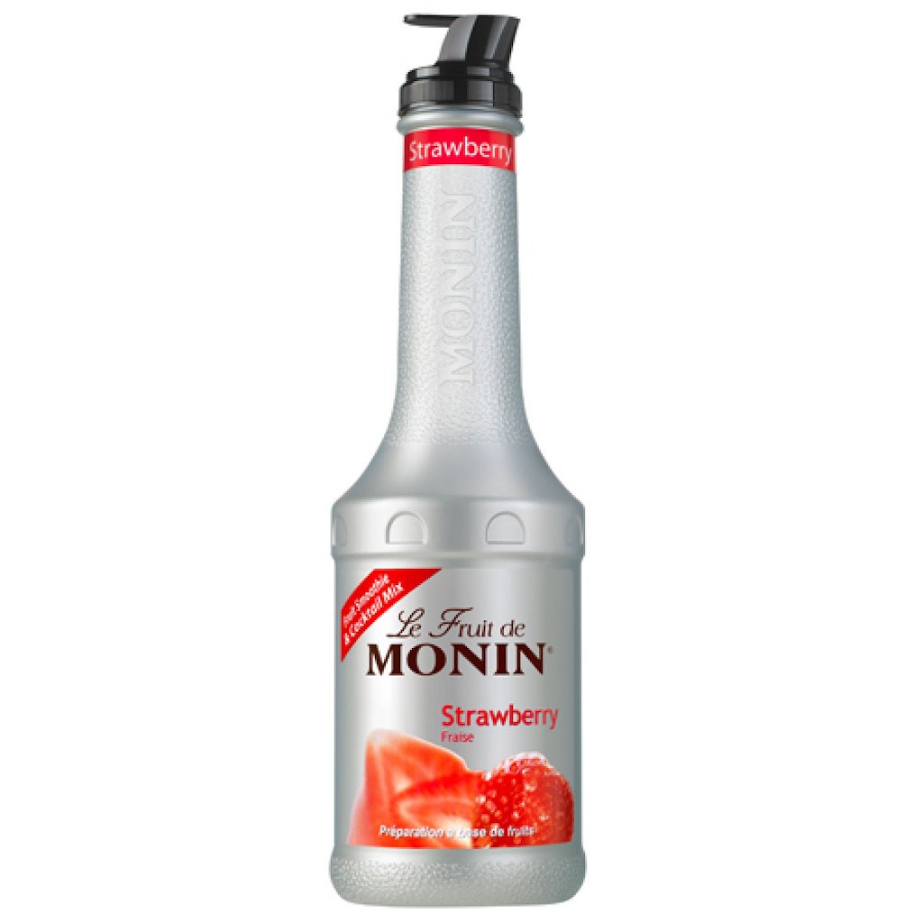 Monin Strawberry Puree โมแนงต์ สตรอเบอรี่เพียวเร่ 1 Ltr. (05-7882)