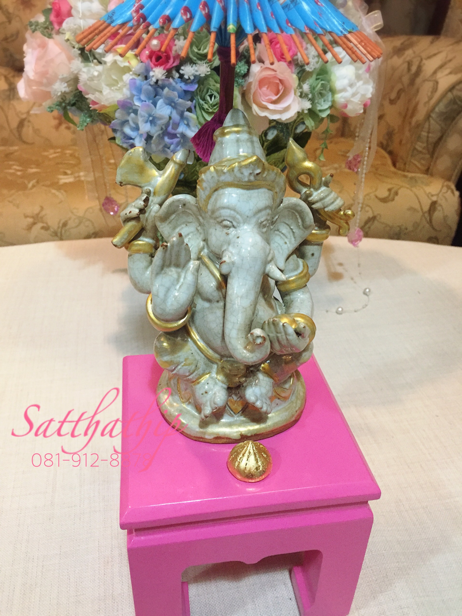 [สินค้าหมด - sold out***] พระพิฆเนศ ปางประทานพร (เซรามิก) - Ganesha: Lord of Success