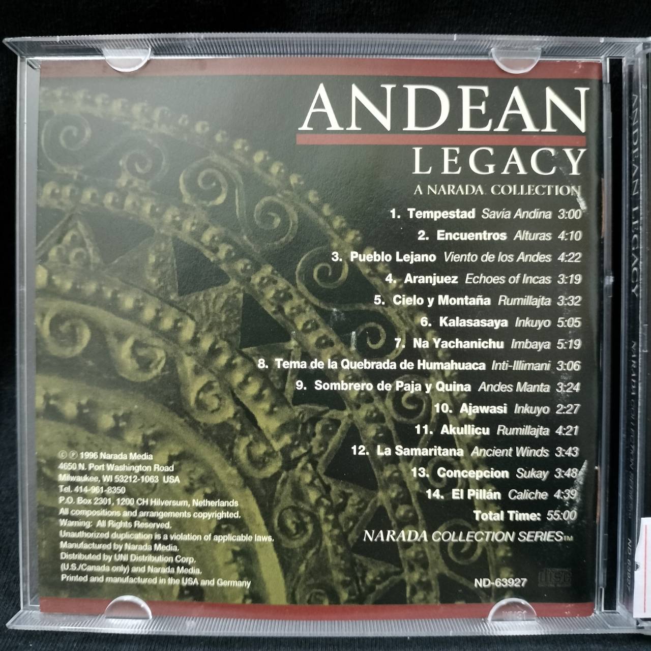 Various – Andean Legacy / JAPAN / ปกมีรอยยับบ้าง / แผ่นดี