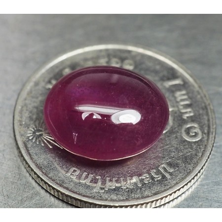 พลอยทับทิม (Ruby) 7.20 กะรัตสีแดงชมพู