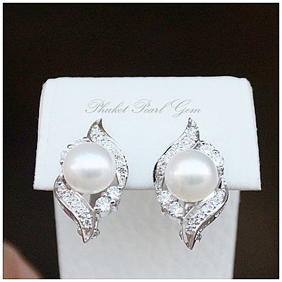 Phuket Pearl Gem - Pearl Earring ต่างหูมุกแท้