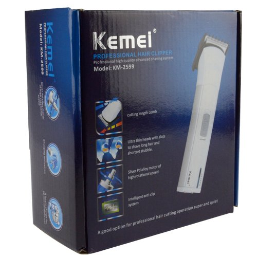 Kemei KM-2599 ปัตตาเลี่ยนไร้สาย 2 in 1 ทั้งชาร์ทและถ่าน ใบมีดสแตนเลส