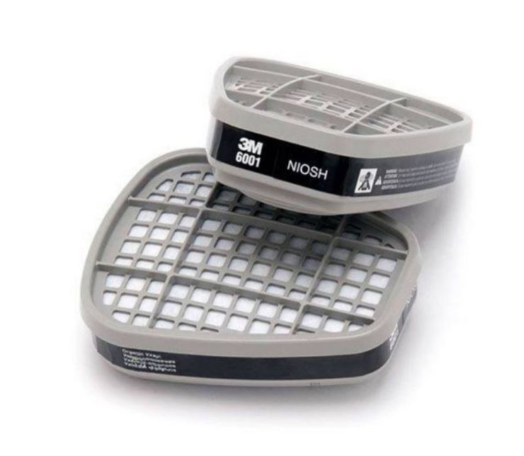 ตลับกรองไอระเหย ดำ (แพ็ค2ชิ้น) 3M 6001