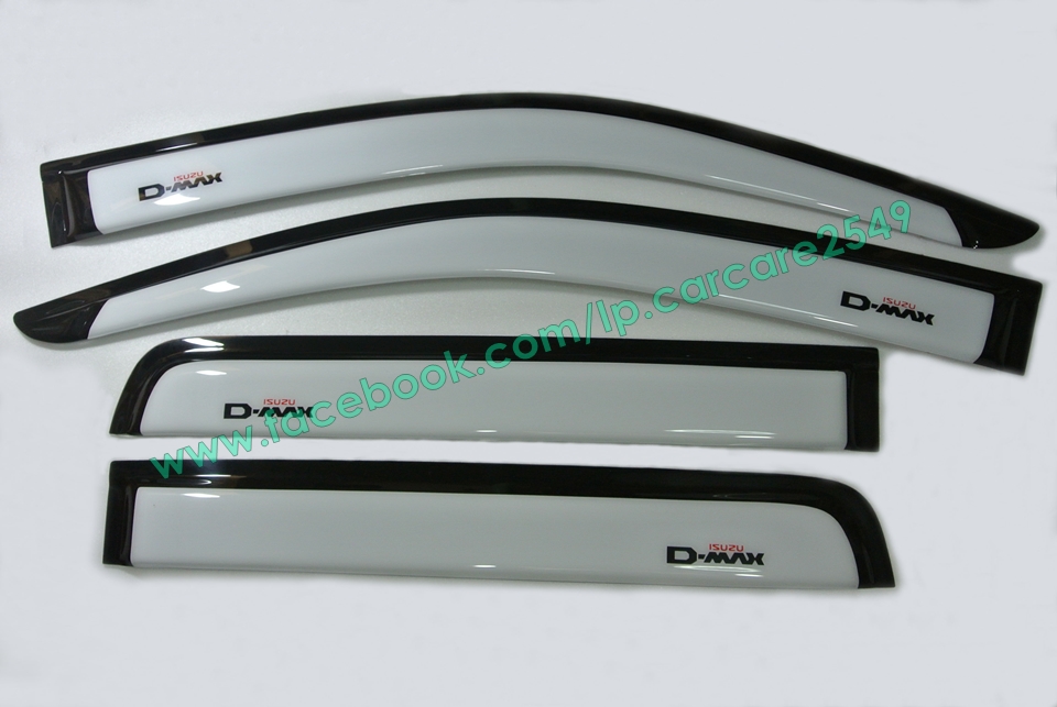 กันสาด 4 ประตู d-max 2012(สีขาว)