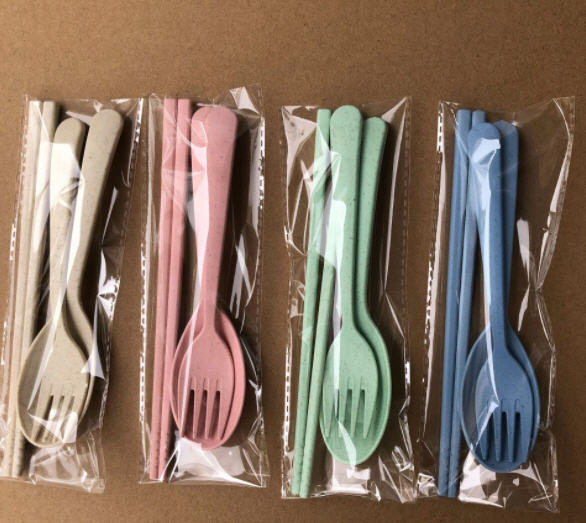 ชุดช้อนส้อมตะเกียบ,ชุดช้อนส้อมตะเกียบฟางข้าว