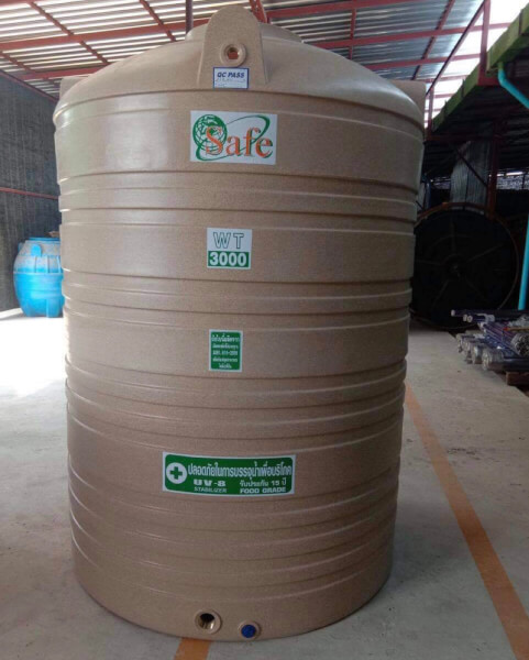 ถังเก็บน้ำบนดินPE Safe แกรนิต ขนาด 3000 ลิตร รุ่น WTG-3000 (FOOD Grade)