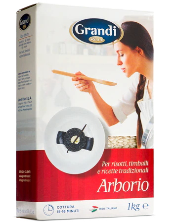 ข้าวอาร์โบริโอ้ (สำหรับริซอตโต) ตรา แกรนด์ 1 Kg. Arborio Rice 1 Kg. (05-8680)