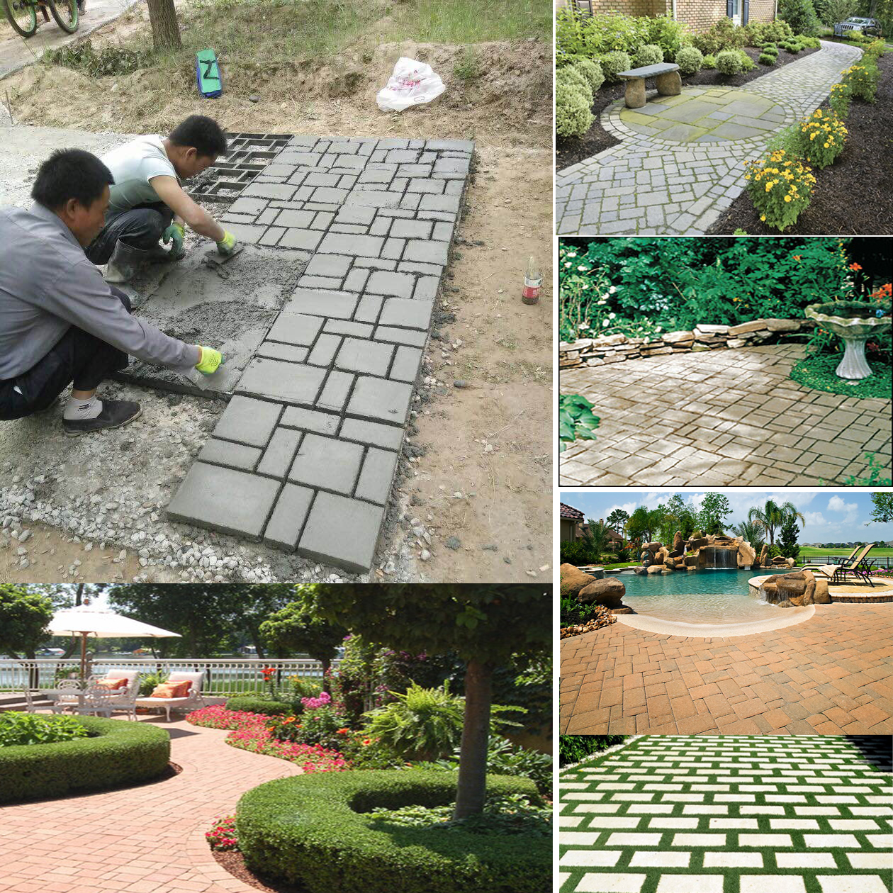 บล็อคทางเดิน ลายอิฐ D6