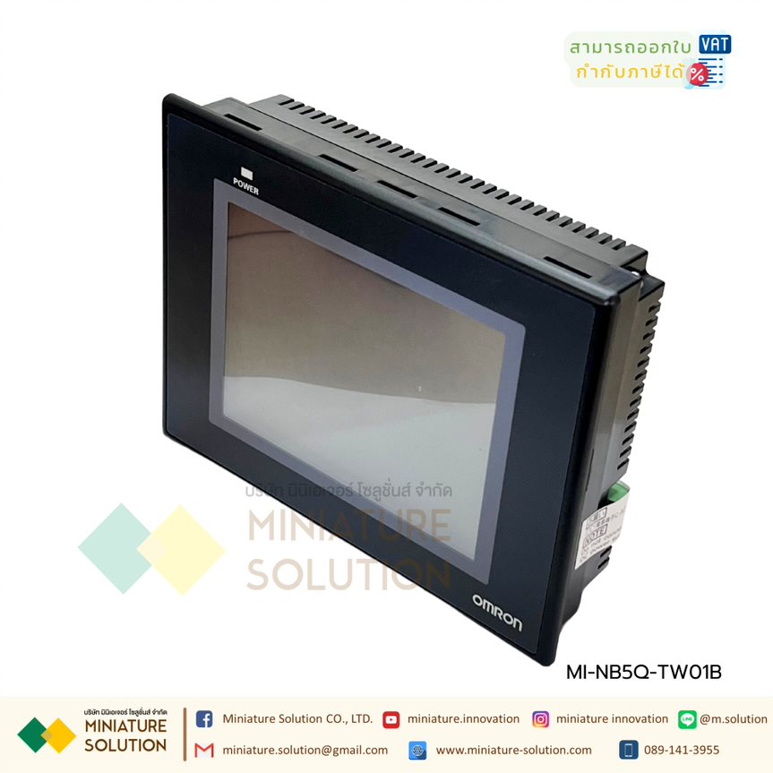 Omron NB5Q-TW01B Touch screen HMI, 5.6 inch QVGA (320 x 234 pixel), TFT color, Ethernet + USB Host