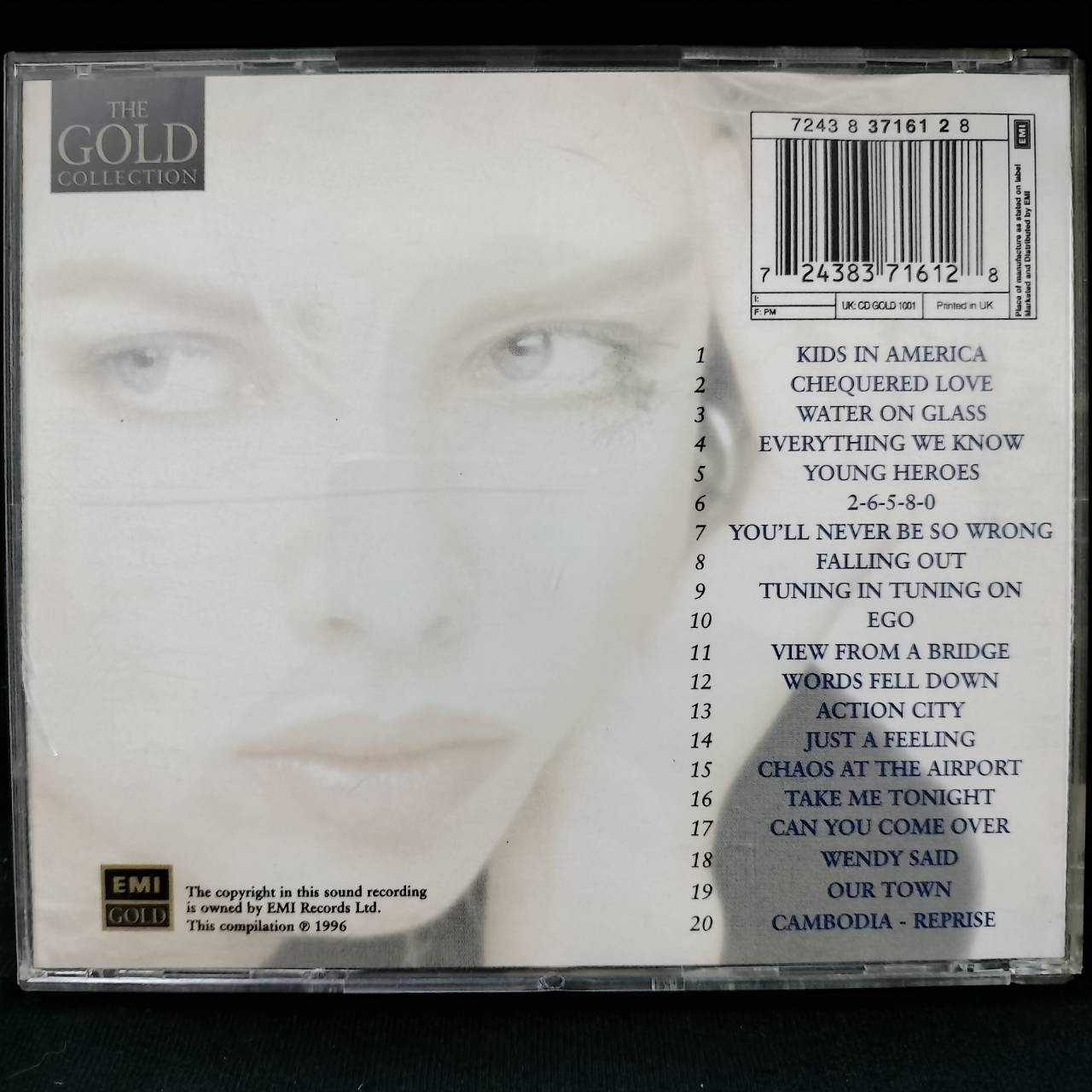 Kim Wilde – Greatest Hits - The Gold Collection / UK / ฝากล่องร้าว / แผ่นดี