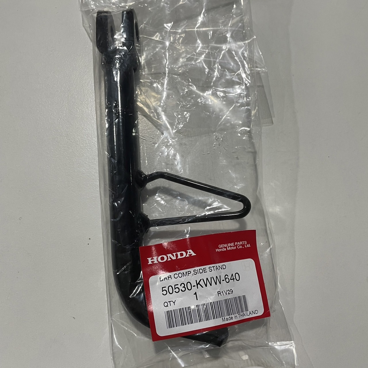 50530-KWW-640 ขาตั้งข้าง WAVE110I 2012-2020 , DREAM110I 2011 , SUPERCUB 2013-2019 อะไหล่แท้ HONDA