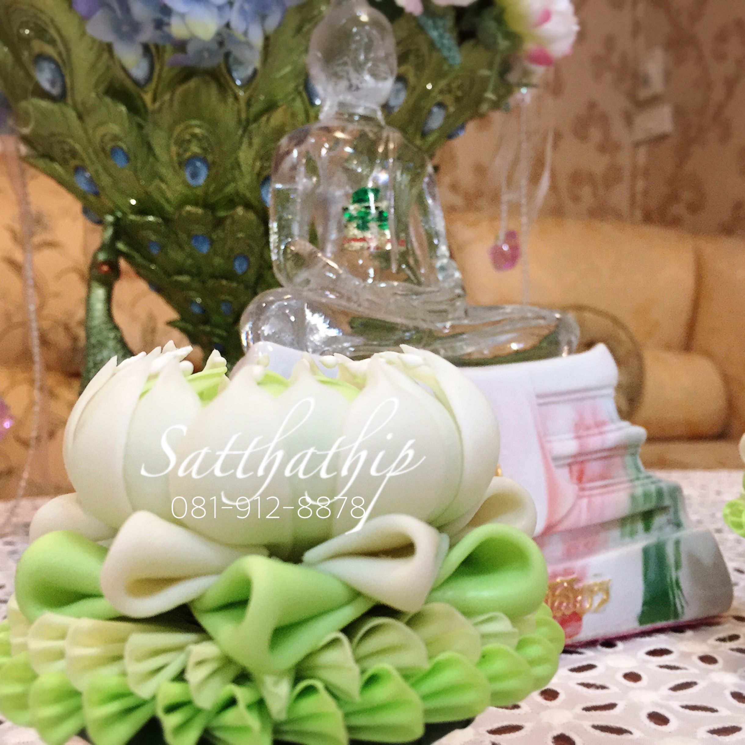 ถาดบัว ประดิษฐ์จากดิน - ฐานบัว ประดิษฐ์จากดิน - พานบัว ประดิษฐ์จากดิน - ถาดบัวดินปั้น - ฐานบัวดินปั้น - พานบัวดินปั้น -Tray