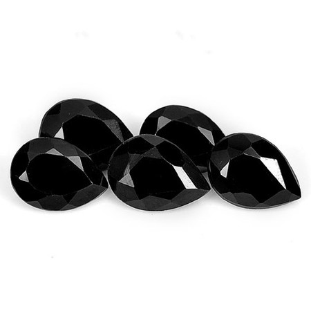 พลอยสปิเนล (Black Spinel) 4.55 กะรัต 5 ชิ้น