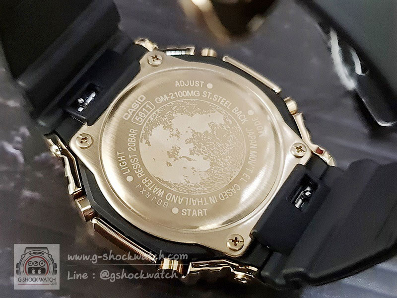 CASIO G-SHOCK นาฬิกาข้อมือ นาฬิกากันน้ำ นาฬิกาของแท้ ประกันศูนย์ CMG 1 ปี รุ่น GM-2100MG-1APFM