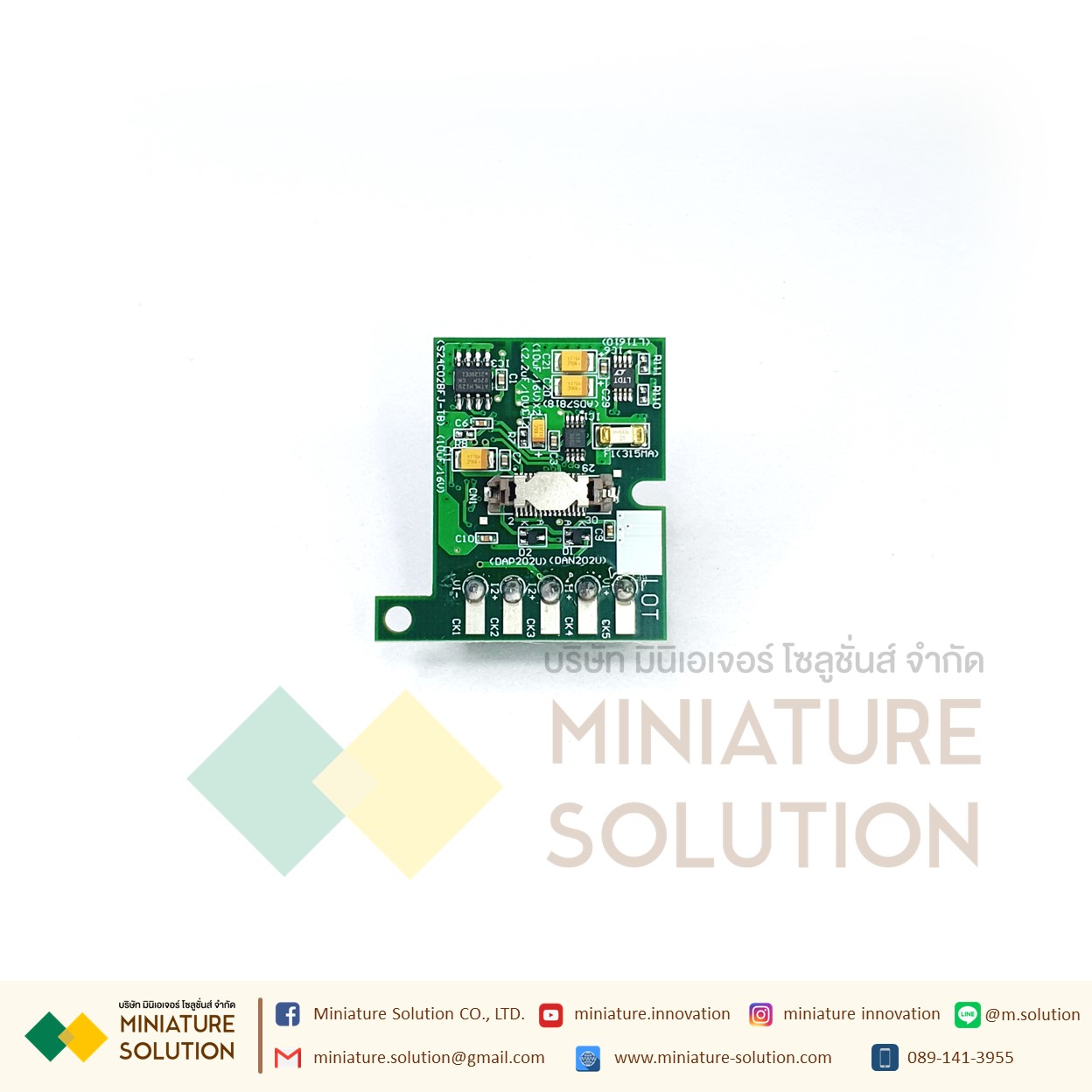 การ์ดขยาย MITSUBISHI Analog input expansion board PLC MODEL: FX1N-2AD-BD