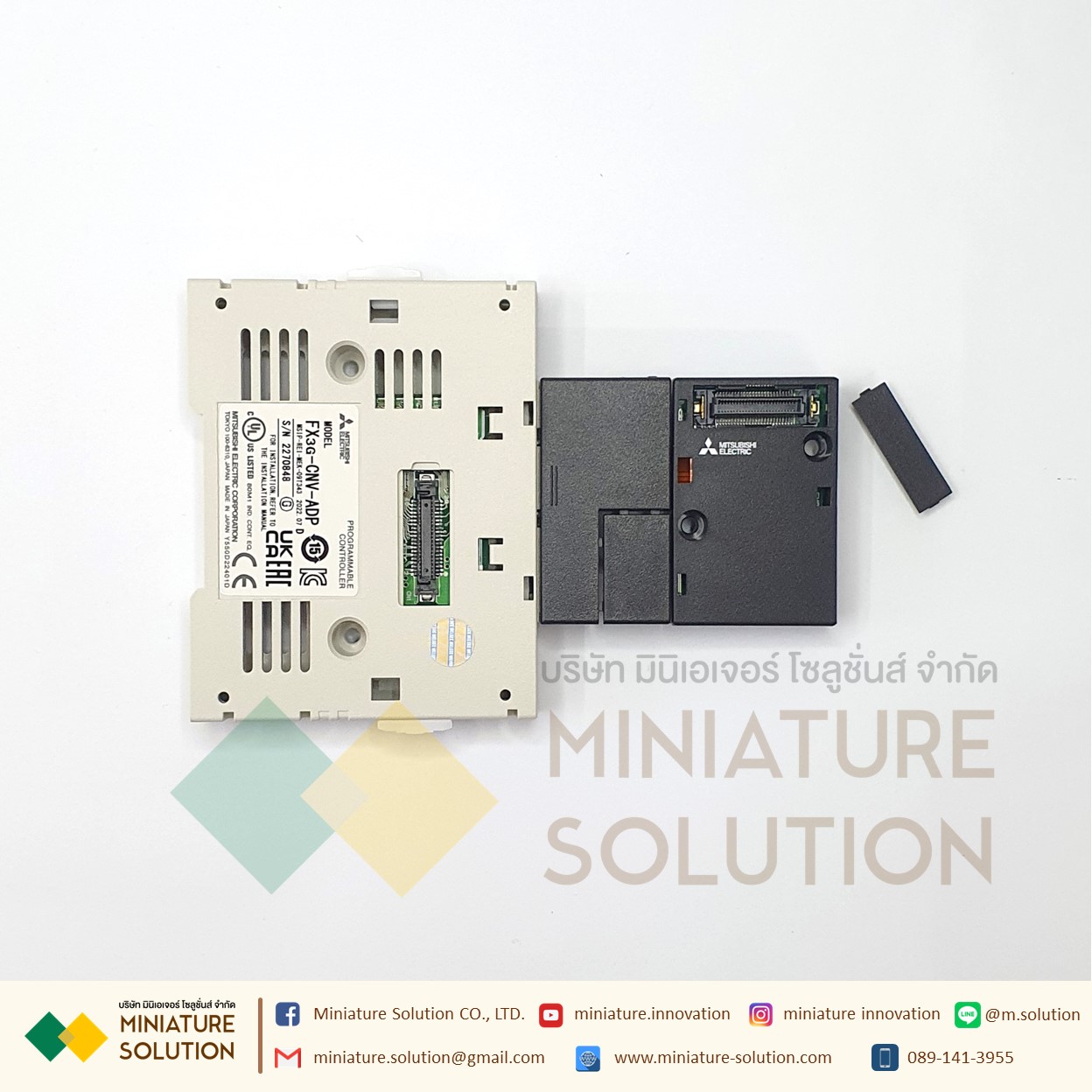 การ์ดขยาย FX3G PLC MITSUBISHI ตัวแปลงการ์ด/อะแดปเตอร์พิเศษ (FX3G-CNV-ADP)