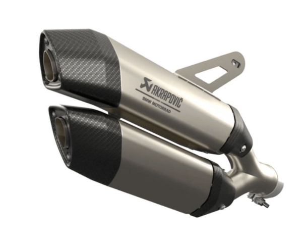 ท่อ Akrapovic Twin HP สลิปออน สำหรับ R1300 GS 2024+ สีไทเทเนียม (For Exhibition only)