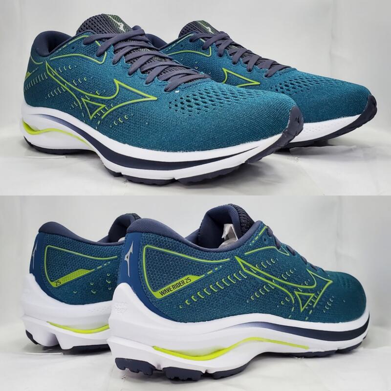 Mizuno Wave Rider 25 รองเท้าวิ่งออกกำลังกาย ยอดนิยม สีสวย นุ่มใส่สบายเท้า เบา น่าใช้ J1GC210382
