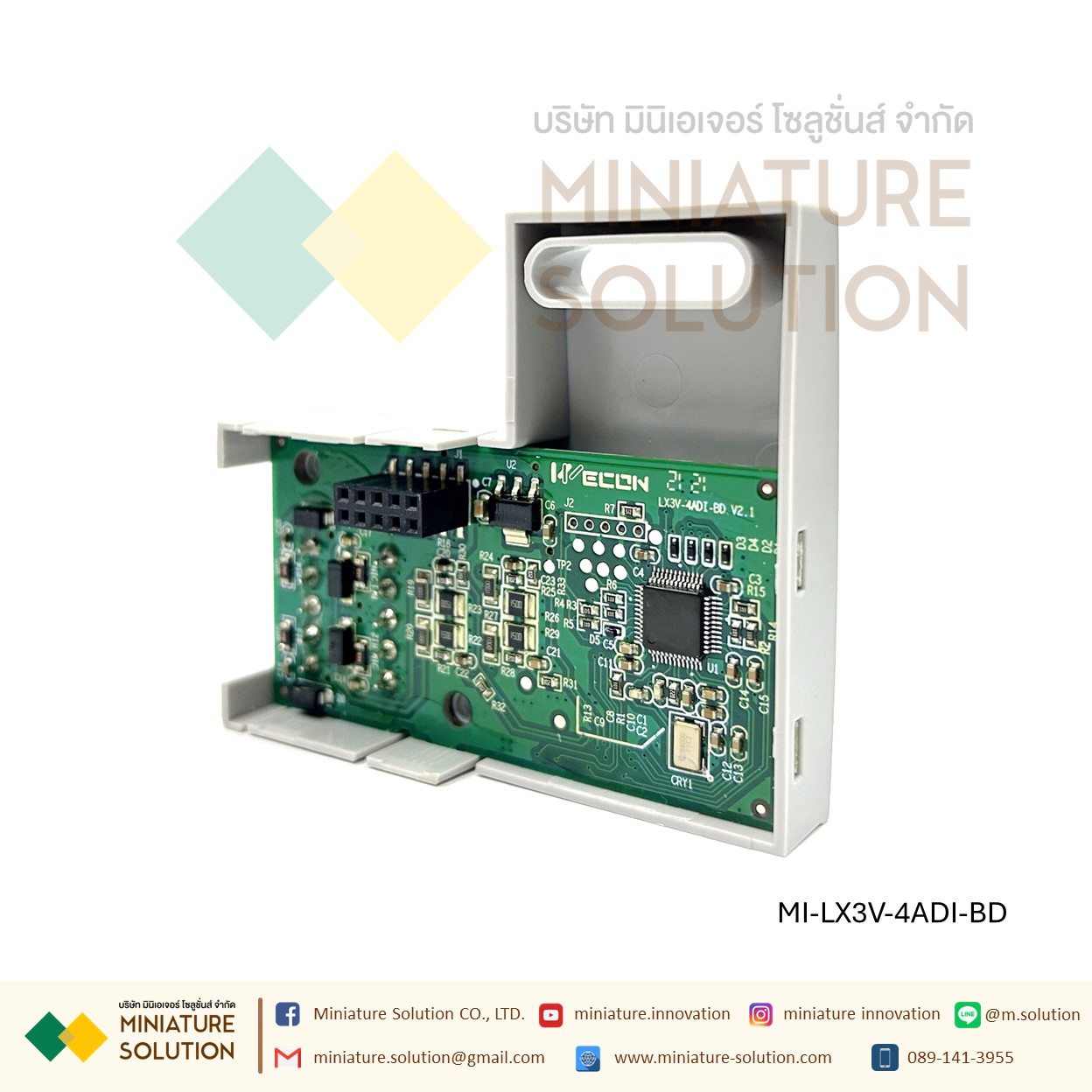 WECON LX3V-4ADI-BD 4 * Analog Input (4~20mA) 2TC2DAI-BD 2 2ADI2DAI-BD 2 2ADV2DAV-BD 2 Output (-10V~10V) 2PT2DAI-BD 2